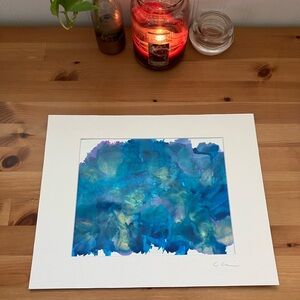 New Original Signed Artwork Alcohol Ink on Paper 146